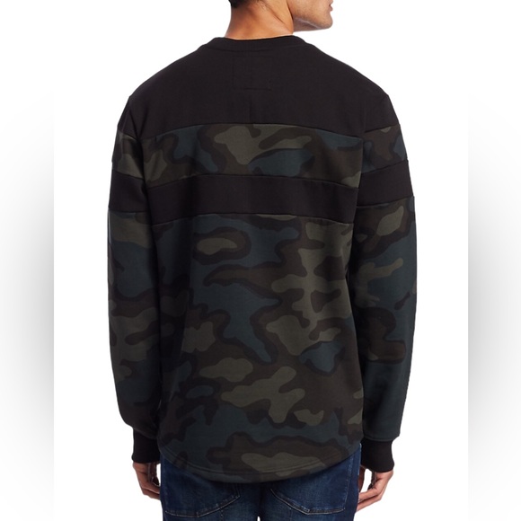 G-Star Raw Black Camo Graphic Sweatshirt With Logo Size XXL - Picture 3 of 11